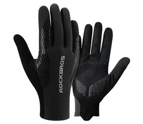 ROCKBROS Fahrradhandschuhe, schwarz, XXL / Vollfinger / Frühling-Sommer-Herbst / Größe XXL