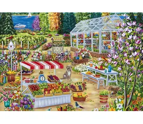 GRAPHICS Puzzle Gartenarbeit / 1000 Teile / 69 x 47,8 cm