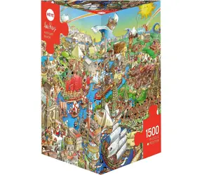 HEYE Puzzle Historischer Fluss / 1500 Teile / 60 x 80 cm