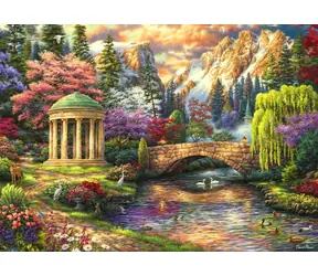 GRAPHICS Puzzle „Frieden im Garten“ / 500 Teile / 47,8 × 34,2 cm