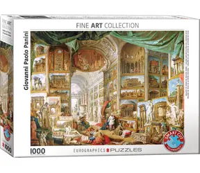 EUROGRAPHICS Puzzle-Bildergalerie mit Ansichten des modernen Roms / 1000 Teile / 68 × 48 cm