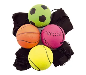 TEDDIES Rückspielball / Ball an einem Gummiband /  6 cm / Gummi
