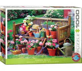 EUROGRAPHICS Puzzle Gartenbank / 1000 Teile / 67,63 × 48,89 cm