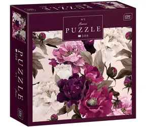 INTERDRUK Puzzle Blumen: Pfingstrosen / 500 Teile / 47 x 33 cm