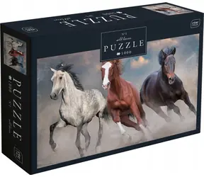 INTERDRUK Puzzle Wildpferde 1: Drei Wildpferde / 1000 Teile