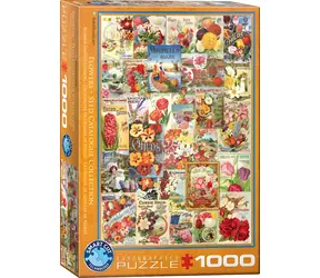 EUROGRAPHICS Puzzle-Samenkatalog: Blumen / 1000 Teile / 48 x 68 cm