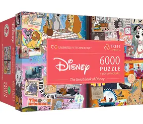 Trefl Puzzle UFT Big Book Disney / 6000 Teile / 133,3 x 92,8 cm / ab 12 Jahren