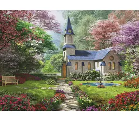 EUROGRAPHICS Puzzle Blühender Garten / 1000 Teile / 67,6 x 48,9 cm