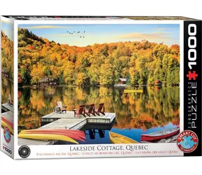 EUROGRAPHICS Puzzle Ferienhaus am See, Quebec / 1000 Teile / 68 x 48 cm
