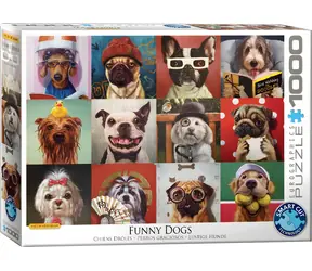 EUROGRAPHICS Puzzle Lustige Hunde / 1000 Teile / 68 x 48 cm