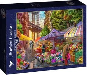 BlueBird Puzzle Brooklyn Flower Market / 500 Teile / ab 12 Jahren