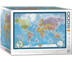 EUROGRAPHICS Puzzle Weltkarte / 5000 Teile / 152,4 x 101,6 cm
