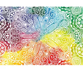 YAZZ Puzzle Blumen-Mandala / 1000 Teile