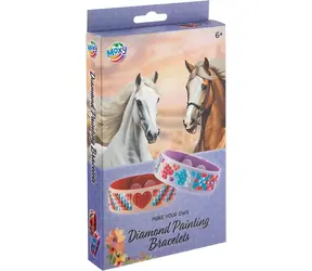MOXY Diamantmalerei-Armbänder Pferde-Kollektion / Bastelset / 2-teilig / ab 6 Jahren