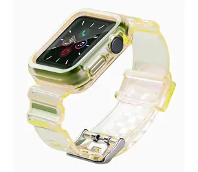 Hurtel Silikonarmband-Set gelb / Armband / Apple Watch 40 mm / Silikon