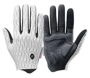 Rockbros Fahrradhandschuhe Frühjahr/Sommer weiß-schwarz / Größe L / Vollfinger