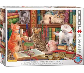 EUROGRAPHICS Puzzle Katzenbibliothek / 1000 Teile