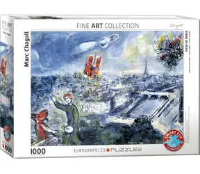 EUROGRAPHICS Puzzle „Ansicht von Paris“ / 1000 Teile / 68 x 48 cm