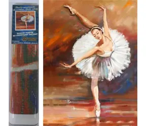 Norimpex Diamantmalerei Ballerina 30x40 cm / Kreativset / Mosaikbild