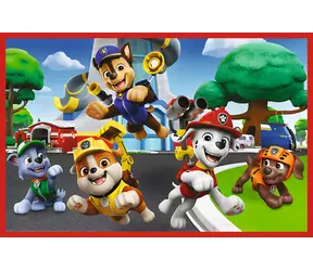 Trefl Puzzle Paw Patrol: Lustiger Hundetag / 2 x 24 Teile / 27,5 x 18 cm / ab 3 Jahren