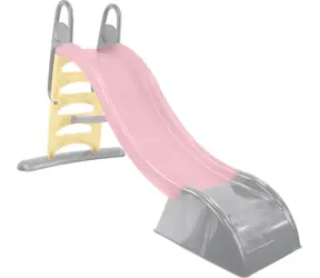 MOCHTOYS Rutsche 180 cm, pastellrosa / UV-Filter / rutschfeste Stufen / 180 × 84 × 110 cm