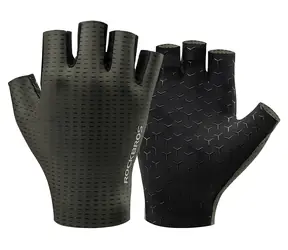 Rockbros Fahrradhandschuhe, grün, Größe S / Fahrradhandschuhe / Atmungsaktiv / Kurze Finger