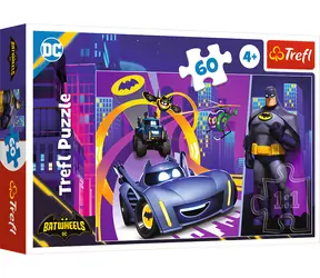 Trefl Puzzle Batman und Batwheels / 60 Teile / 33 x 22 cm / ab 4 Jahren