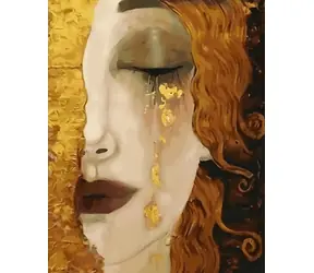 Norimpex Diamantmalerei Goldene Tränen / 30x40 cm