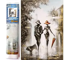 Norimpex Diamantmalerei Romantischer Spaziergang / 30x40 cm