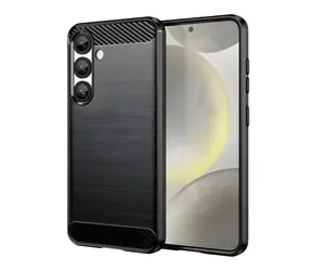 Hurtel Carbon Back Cover für XIAOMI Redmi Turbo 4 und POCO X7 Pro, schwarz / Schutzhülle / Silikon, Carbon-Optik