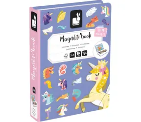 JANOD Magnetbuch Einhörner / 44 Teile / 10 Karten