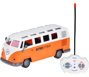 JOKOMISIADA RC Retro-Bus / Fernbedienung / Vorder- und Rücklichter / Vorwärts, Rückwärts, Abbiegen