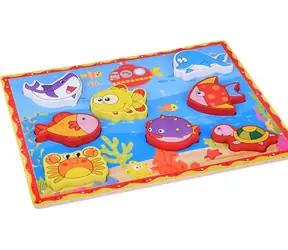 JOKOMISIADA Puzzle Meer / Holz / 8 Teile / 30 x 22,5 cm