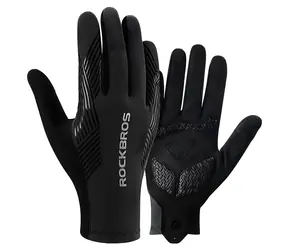 Rockbros Fahrradhandschuhe schwarz / Fahrradhandschuhe / Vollfingerhandschuhe / Größe XL
