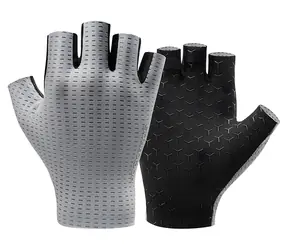 Rockbros Fahrradhandschuhe mit kurzen Fingern, grau, XL / Fahrradhandschuhe / Atmungsaktiv