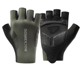 Rockbros Fahrradhandschuhe grün / Größe XL / kurze Finger