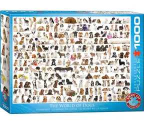 EUROGRAPHICS Puzzle Welt der Hunde / 1000 Teile / 67,6 × 48,9 cm