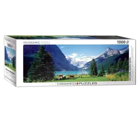 EUROGRAPHICS Panoramapuzzle Lake Louise, Kanadische Rocky Mountains / 1000 Teile / 99 x 33 cm