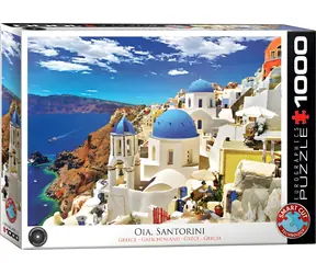 EUROGRAPHICS Puzzle Oia, Santorin, Griechenland / 1000 Teile / 67,6 x 48,9 cm