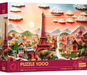 Trefl Puzzle Papierkunst: Paris / 1000 Teile / 68,3 x 48 cm