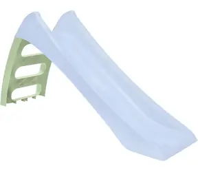 MOCHTOYS Rutsche 116 cm hellblau / mit Schlauchanschluss / rutschfeste Stufen / 123 × 36 × 62,5 cm