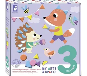 JANOD My Arts & Crafts Geometrische Aufkleber / Kreativset / Schaumstoffaufkleber / ab 3 Jahren