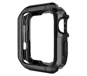 Hurtel Schutzhülle für Apple Watch 42 mm (Serie 10), schwarz / Schutzhülle / Silikon / Rundumschutz