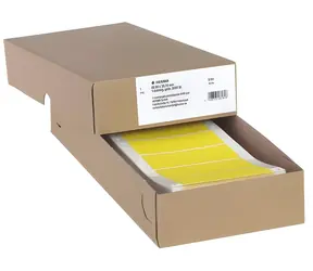 Herma Etiketten für Nadeldrucker, gelb, 88,9 x 35,7 mm / Etiketten / mattes Papier / 2000 Stück.