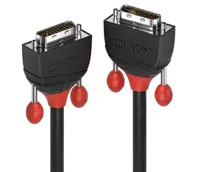 Lindy DVI-D Dual Link Black Line Kabel (schwarz) / DVI-D - DVI-D / 5 m / max. 2560×1600 px