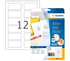 Herma Etiketten für QR-Codes 80x40 mm weiß / Etiketten / A4 / 300 Stück