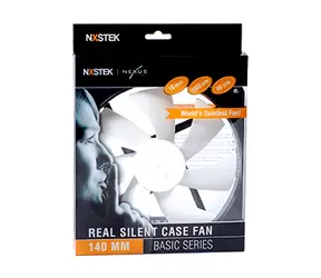 NEXUS Real Silent 140 schwarz-weiß / Lüfter / 140 mm / 1000 U/min / 3-Pin