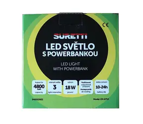 Suretti Campinglampe mit Powerbank / Campinglampe / Powerbank