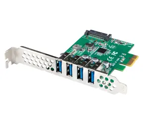 Lanberg PCIe-Karte 4X USB 3.1 Gen1 / PCIe-Erweiterungskarte / 4X USB 3.2 Gen 1 Typ-A / Low Profile
