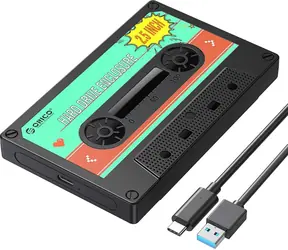 Orico 2580C3-V1-BK-EP schwarz / Externes Gehäuse / 2,5" SATA / USB-C / 6 Gbit/s